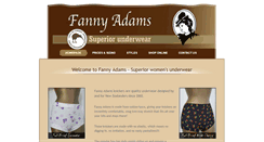 Desktop Screenshot of fannyadams.co.nz